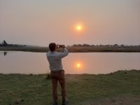 Pirschfahrt am Chobe - Sonnenuntergang