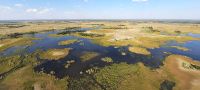 Botswana - Flug über das Delta mit Open Door Helicopters