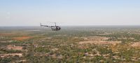 Botswana - Flug über das Delta mit Open Door Helicopters