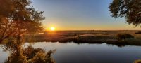 Namibia - Namushasha River Lodge am Kwando - Sonnenuntergang