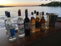 Simbabwe - Bootsfahrt auf dem Sambesi - kleine Bar