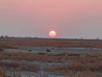 Sonnenuntergang Salzpfanne Nata
