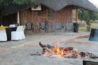 Lagerfeuer an der Lodge