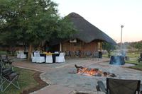 Lagerfeuer an der Lodge