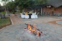 Lagerfeuer an der Lodge