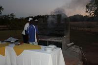 Lagerfeuer an der Lodge