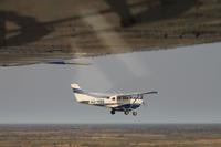 Flug über das Okavango-Delta