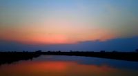 Bootsfahrt auf dem Kwando - Sonnenuntergang