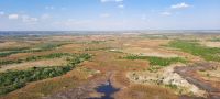 Botswana - Flug über das Delta mit Open Door Helicopters