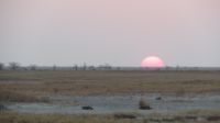 Sonnenuntergang Salzpfanne Nata