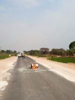 Straßenbau in Botswana