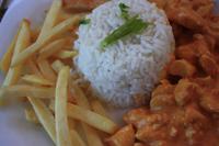 leckeres Mittagessen an Bord