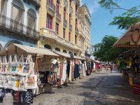 Marktstände in Rio de Janeiro Brasilien am Samstag