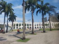 Das Aquädukt in Lapa Rio de Janeiro bei der Selaron-Treppe