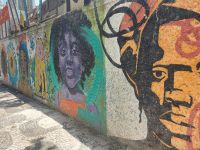 Graffiti in Rio de Janeiro bei Stadtrundgang in Lapa zur Selaron-Treppe