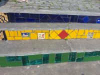 Die Selaron-Treppe in Rio de Janeiro  mit Kacheln aus Italien