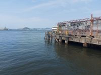 Fotostopp am Fährhafen in Rio de Janeiro