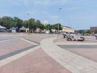 Der Platz vor dem Fährhafen in Rio de Janeiro