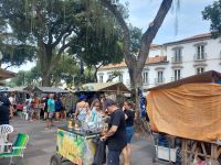 Flohmarkt auf dem Platz 15. November in Rio de Janeiro am Samstag @Anette Rietz
