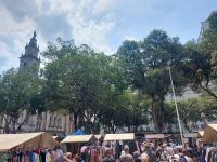 Flohmarkt auf dem Platz 15. November in Rio de Janeiro Brasilien
