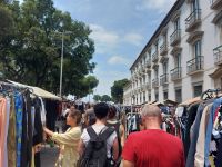 Flohmarkt am Platz 15. November in Rio de Janeiro