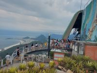 Blick vom Zuckerhut auf die Bucht Copacabana in Rio de Janeiro @Anette Rietz