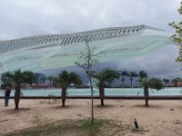 Detail des Museums der Zukunft von Santiago Calatrava in Rio de Janeiro @Anette Rietz