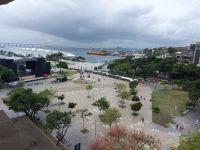 Blick von der Dachterrasse auf das Museum der Zukunft in Rio de Janeiro. @Anette Rietz