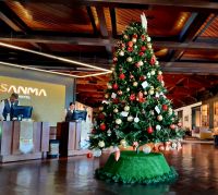 Es weihnachtet auch in Iguazu in der Hotelhalle