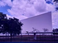 Konzertsaal von Niemeyer im Ibarapuera Park in Sao Paulo