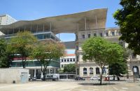 Kunstmuseum am Praça Mauá im Hafengebiet von Rio de Janeiro