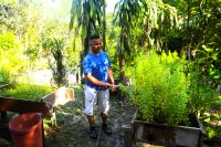 Kräuteranbau und Gärtner in der Amazon Eco Lodge