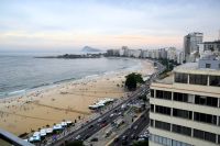 Ausblick von der Dachterrasse unseres Hotels