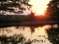 Sonnenuntergang während der Jeepsafari