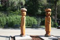 Typisch chilenische Skulpturen