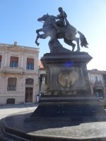 Statue Philips II auf dem Magnolia-Platz in Bitola