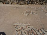 Reste des Mosaikfußbodens