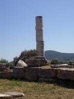 einzig noch stehende Säule des zweiten Dipteros im Heraion auf Samos