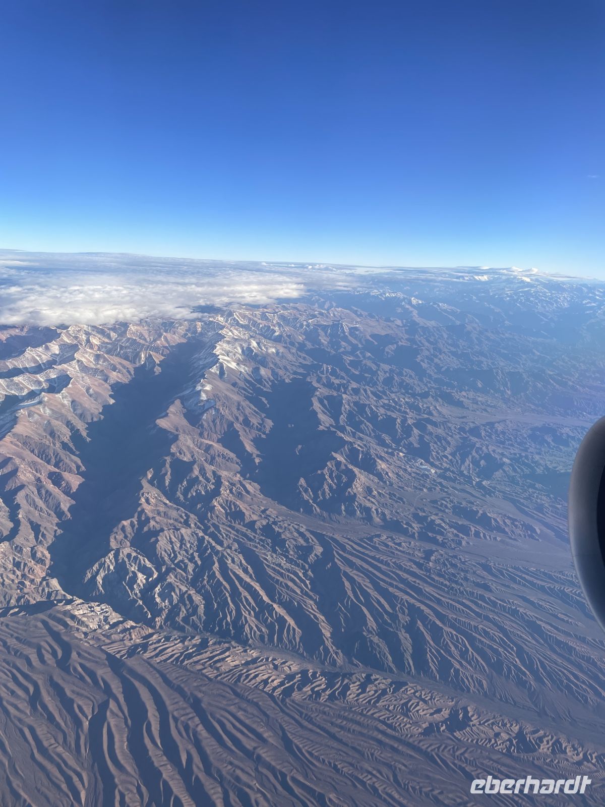 Anflug auf Santiago de Chile