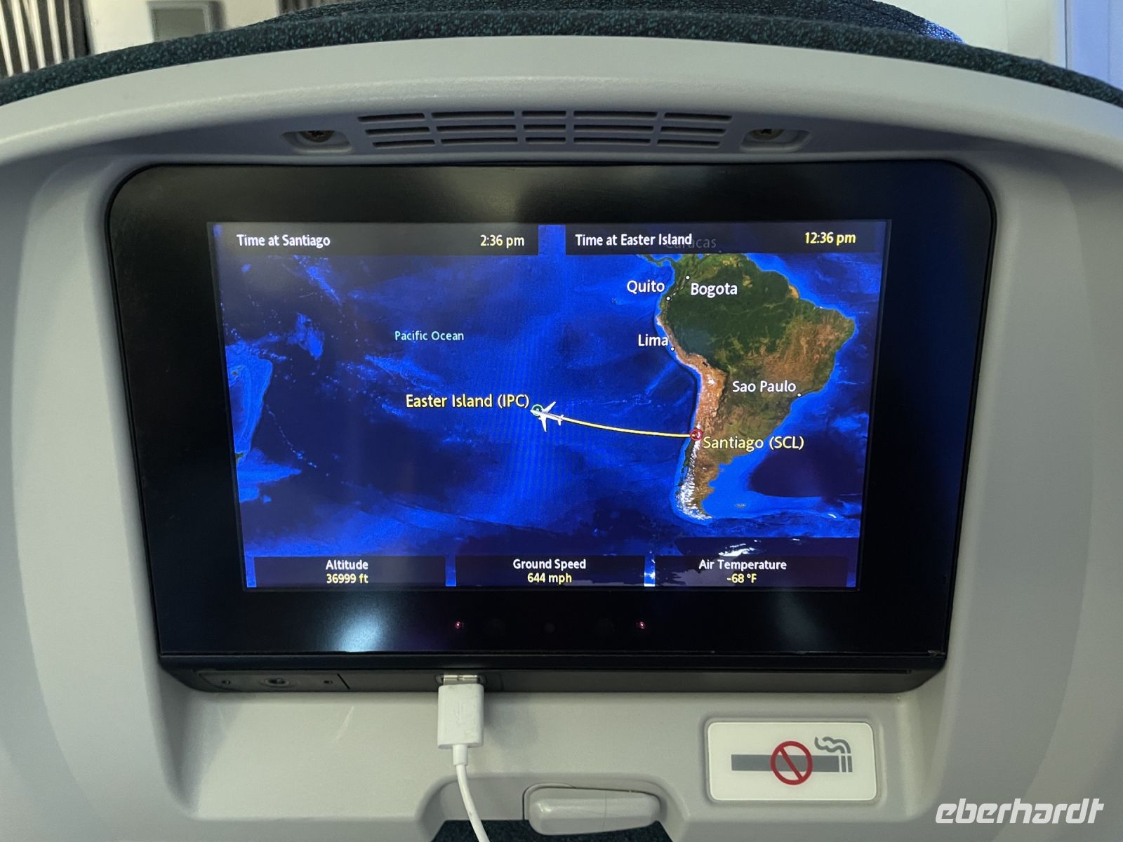 Weiterflug von Santiago de Chile auf die Osterinsel