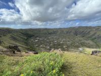 Rundgang in der Orongo Stätte 