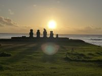 Sonnenuntergang in Hanga Roa