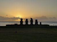 Sonnenuntergang in Hanga Roa