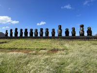 Besichtigung der 15 Moai´s in Tongariki