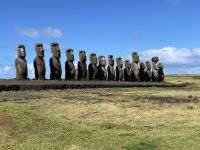 Besichtigung der 15 Moai´s in Tongariki
