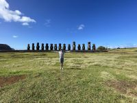 Besichtigung der 15 Moai´s in Tongariki