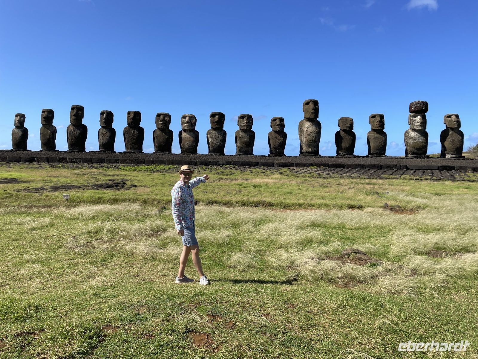 Besichtigung der 15 Moai´s in Tongariki