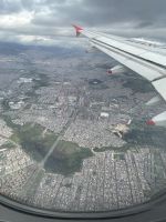 Flug über Bogota