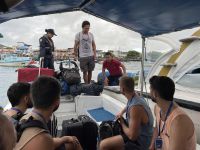 Weiter geht es mit dem Boot zur nächsten Insel nach Isla Santa Cruz 