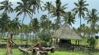 Baden am Anakena Strand
